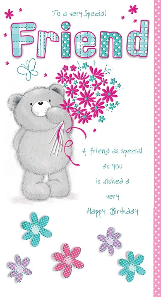 Piccadilly Greetings Friend Birthday Card | 9 x 5 Inches | Blue