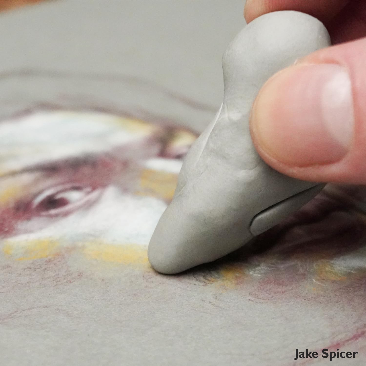 Derwent Kneadable Art Eraser - Soft & Pliable for Highlighting & Detail Work | Grey 4