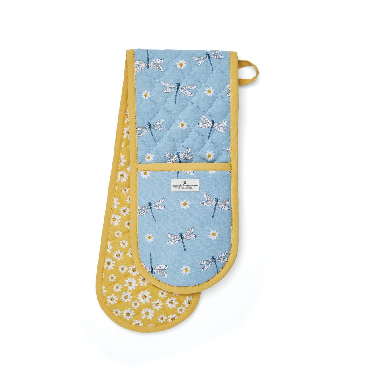 Cooksmart English Meadow Double Oven Gloves - Heat Resistant Protection | Polyester or Cotton Outer
