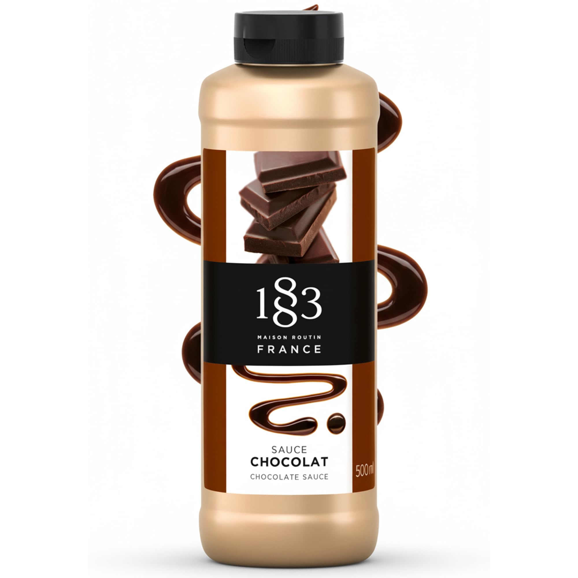 1883 Maison Routin Chocolate Sauce - Rich Cocoa Blend | 500ml Squeezable Tube