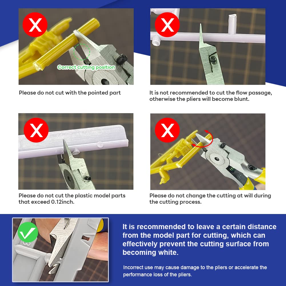 stedi Model Nipper MS-104 - Ultra-Thin Single Edge Blade | Replaceable Springs | Blue 6