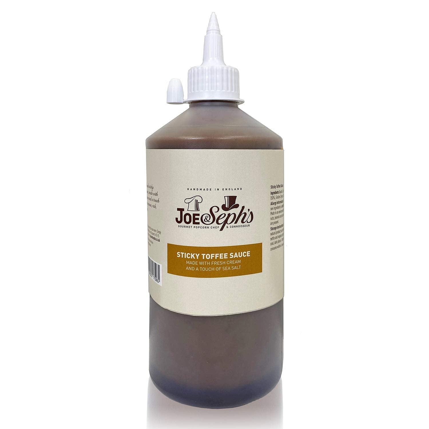 Joe & Seph's Sticky Toffee Caramel Sauce - 1kg | Gluten-Free, Vegetarian Friendly