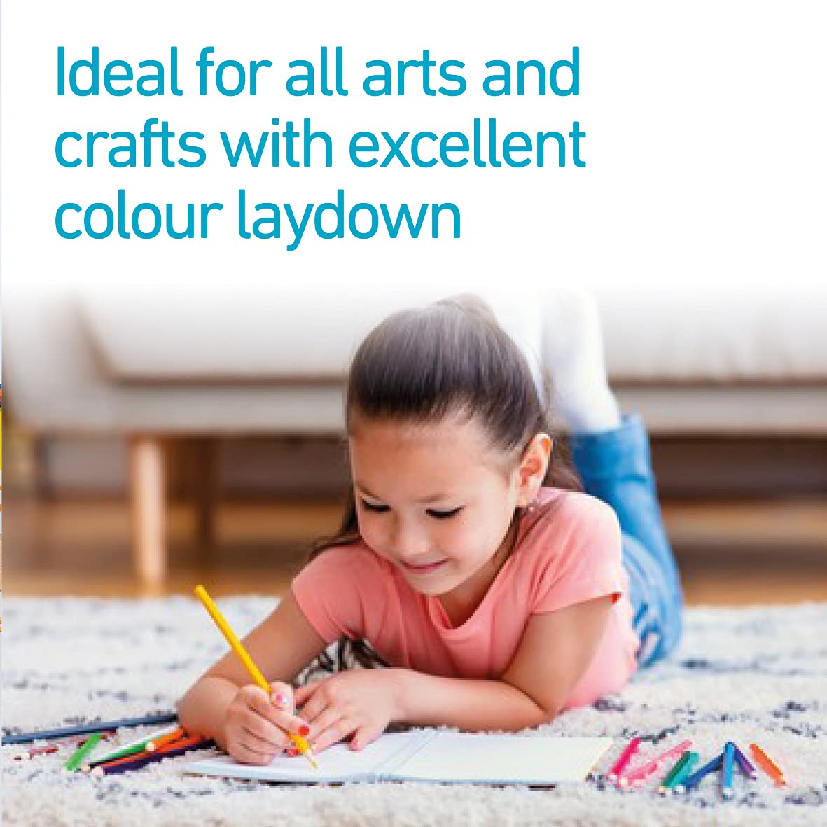 Classmaster CP144 Coloured Pencils - Pre-Sharpened Wooden Pencils for Kids & Adults 3