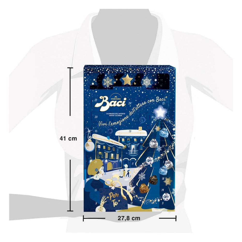 Baci Perugina - Christmas Advent Calendar with Assorted Chocolate Truffles & Hazelnut Fillings 3