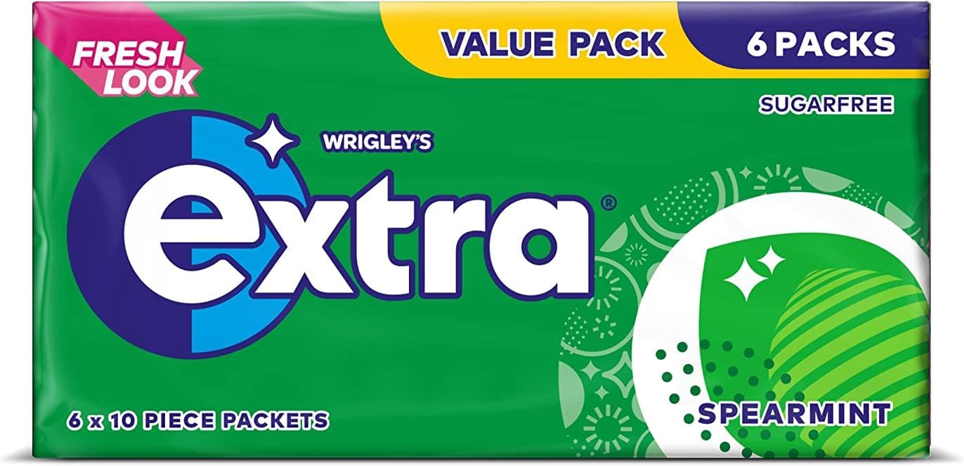 Extra Spearmint, 6 x 14g (84g)