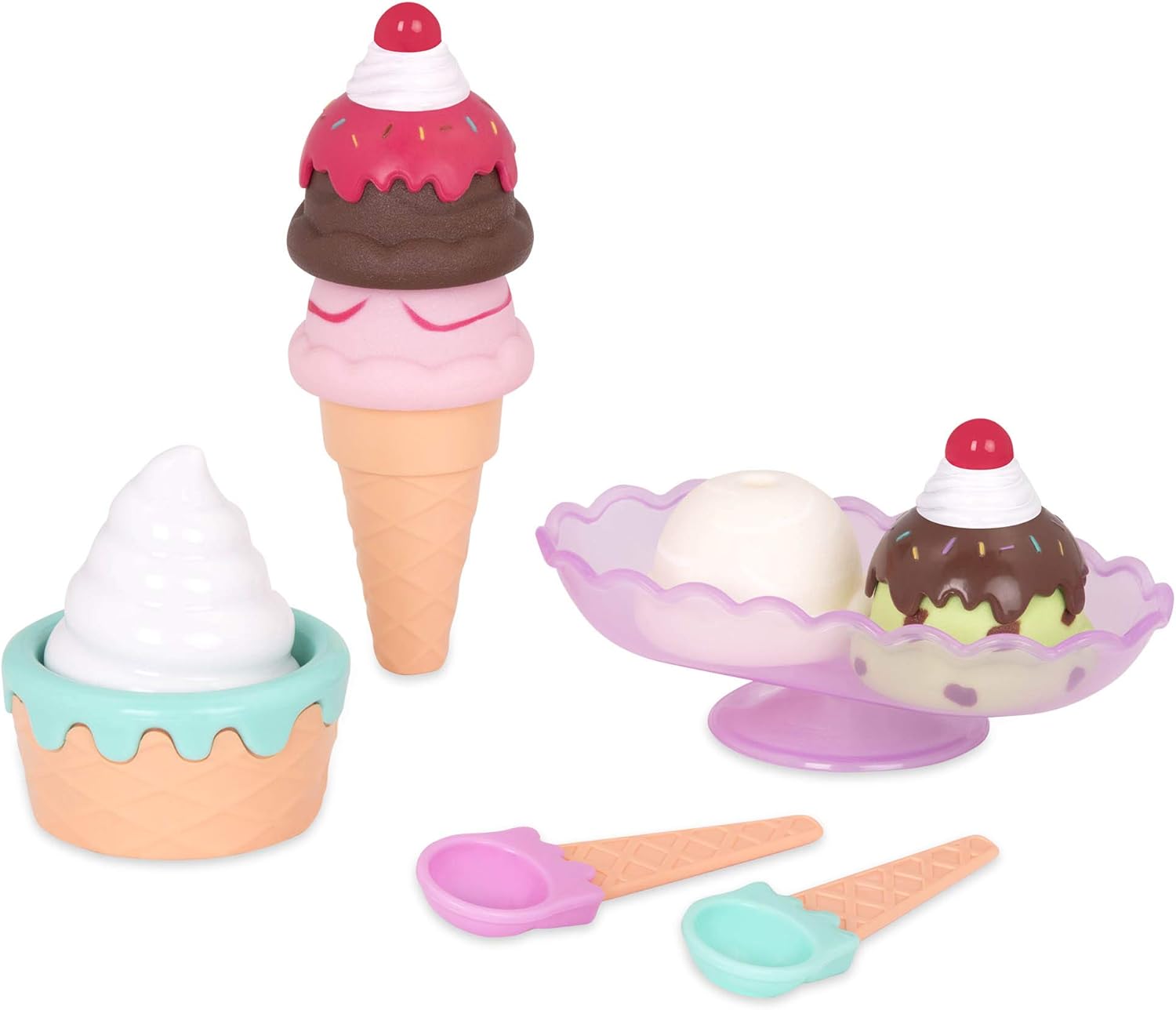 Play Circle Ice Cream Parlour Playset - 21-Piece Pretend Play Toy for Ages 3+ 4