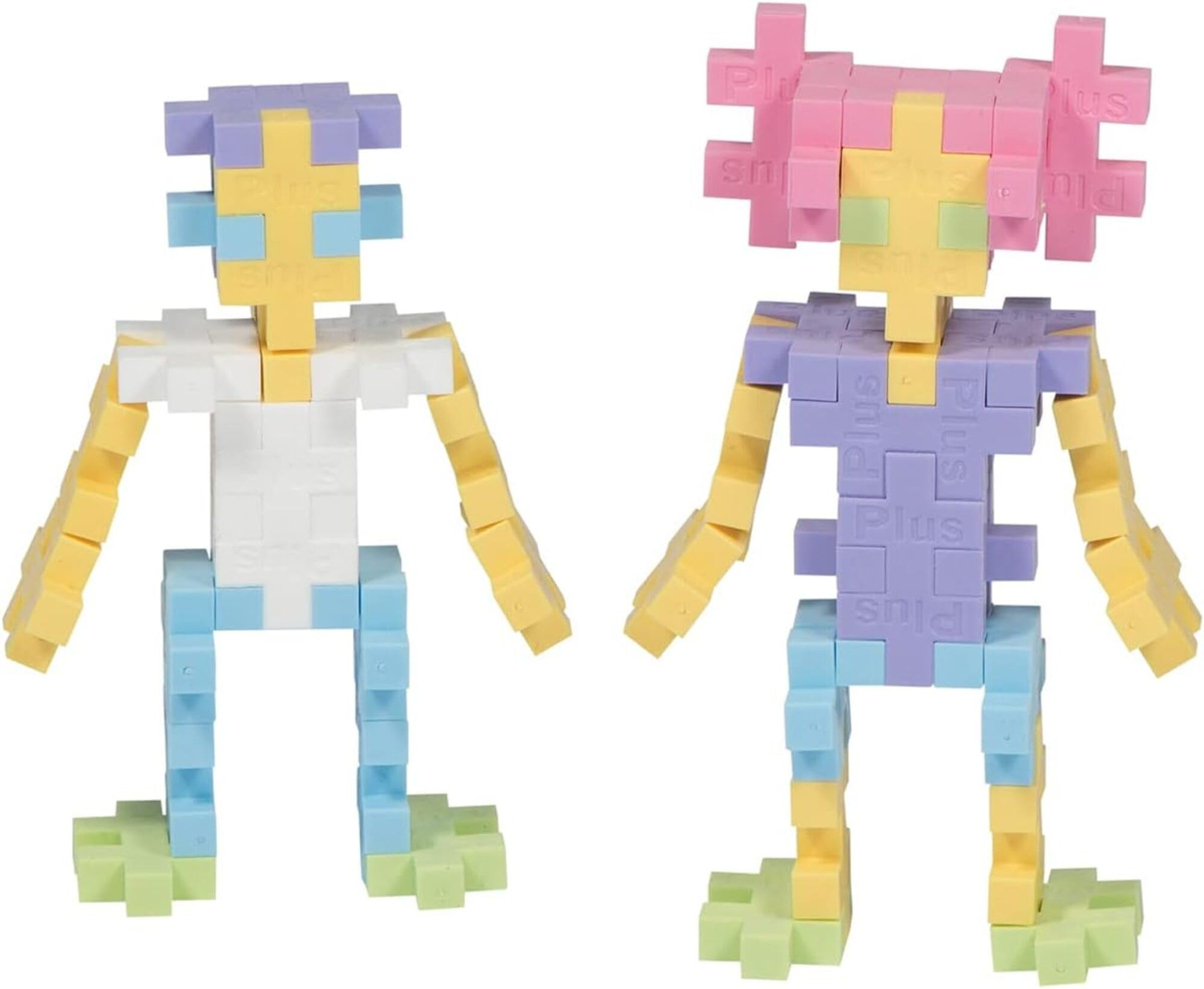 PLUS PLUS Building Blocks Set - 240 pcs Creative STEM Toy | Pastel Colors | Ages 5+
