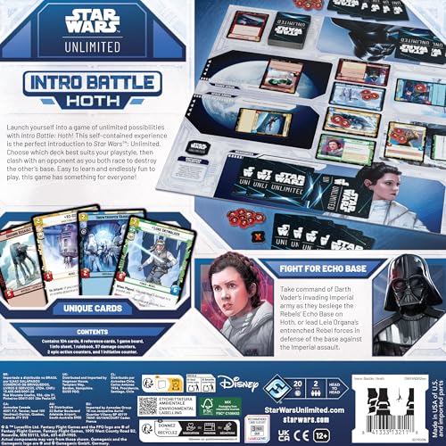 Asmodee Star Wars Unlimited TCG Intro Battle Hoth Trading Card Game 5