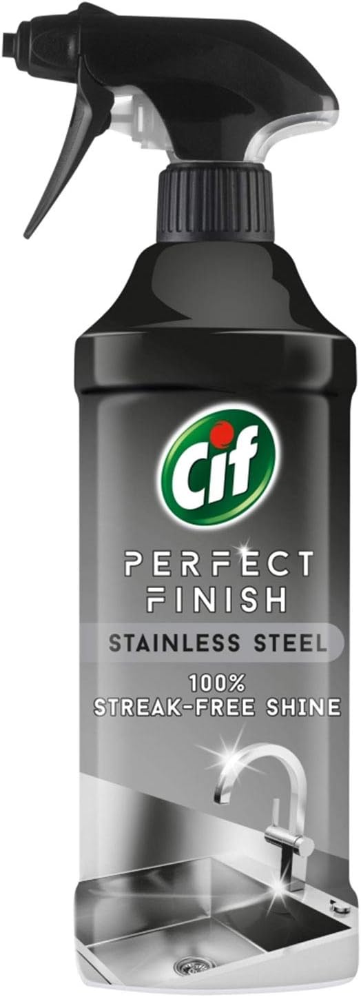 Cif Perfect Finish Stainless Steel Streak-Free Shine Spray, 435ml