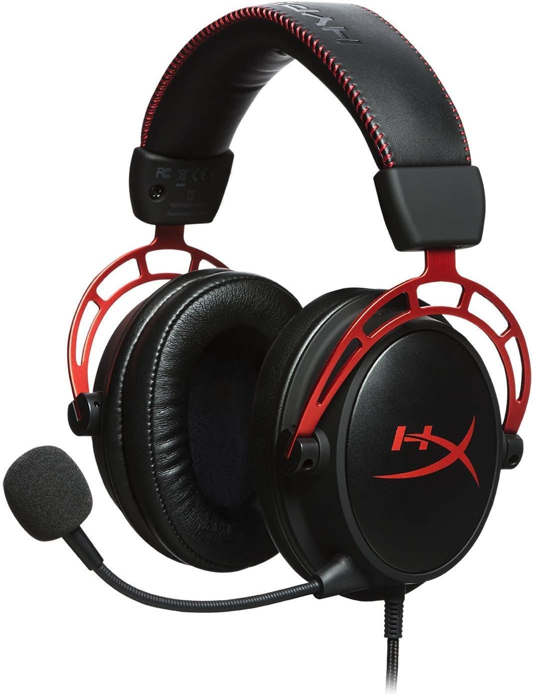 HyperX Cloud Alpha Gaming Headset with Dual Chamber Drivers, Detachable Noise-Cancellation Mic, Compatible with PS5, Xbox Series X|S, PC