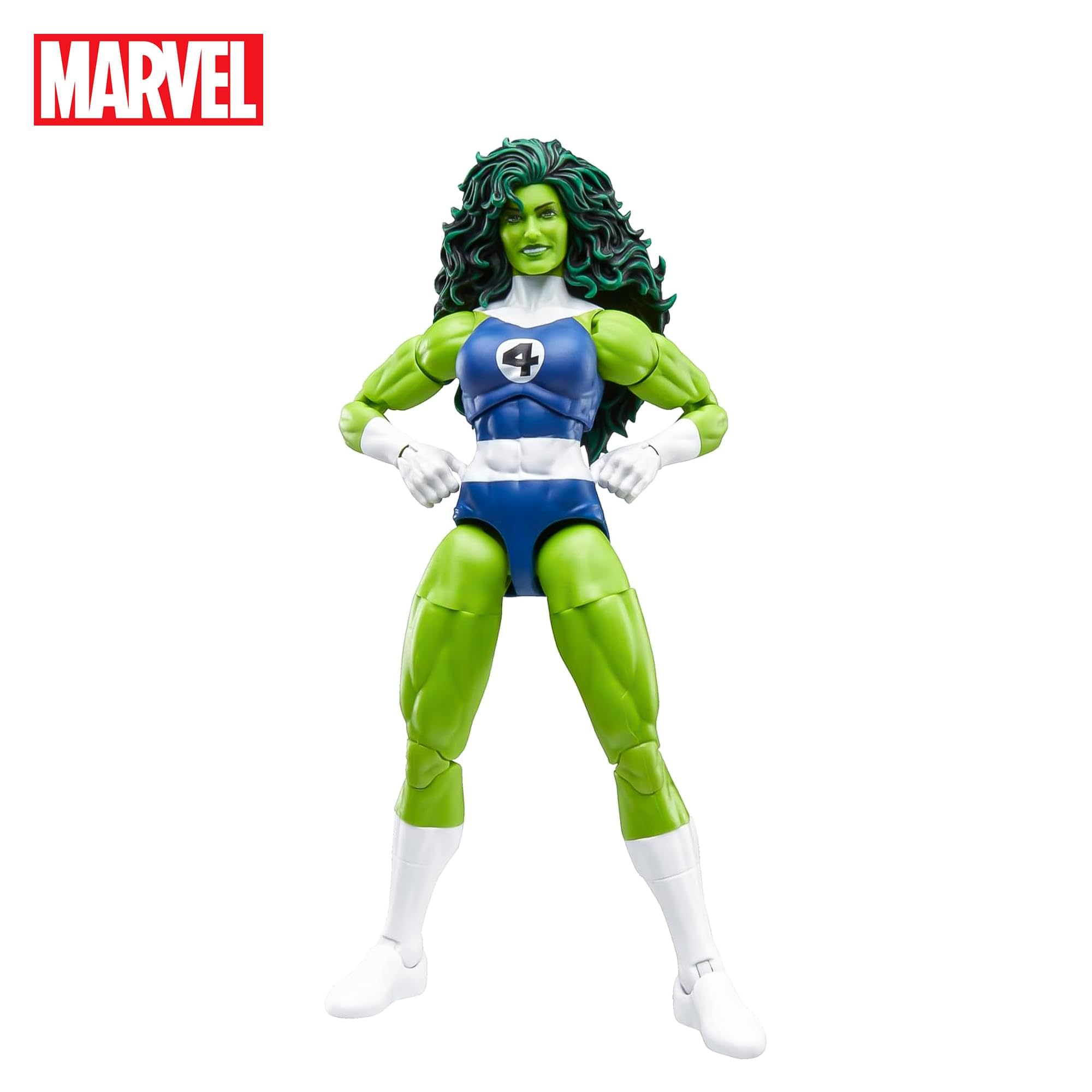 Marvel Legends Series She-Hulk Fantastic Four Action Figure | 6 Inch | Hasbro 3