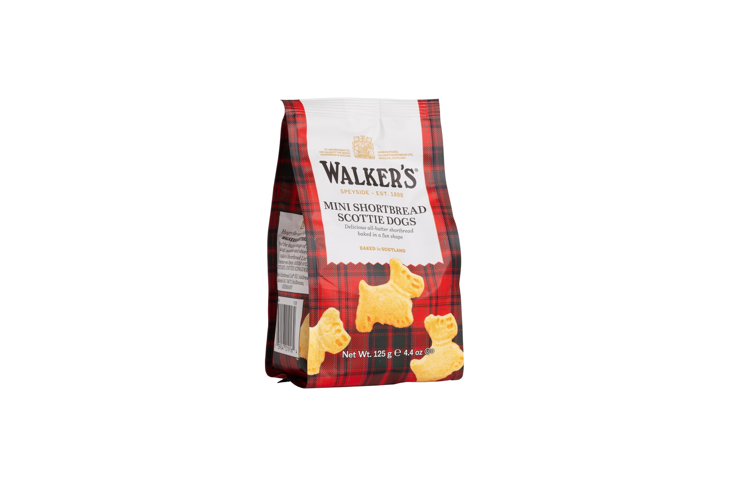 Walkers Shortbread Mini Scottie Dogs - Traditional All-Butter Recipe | 125g Bag 1