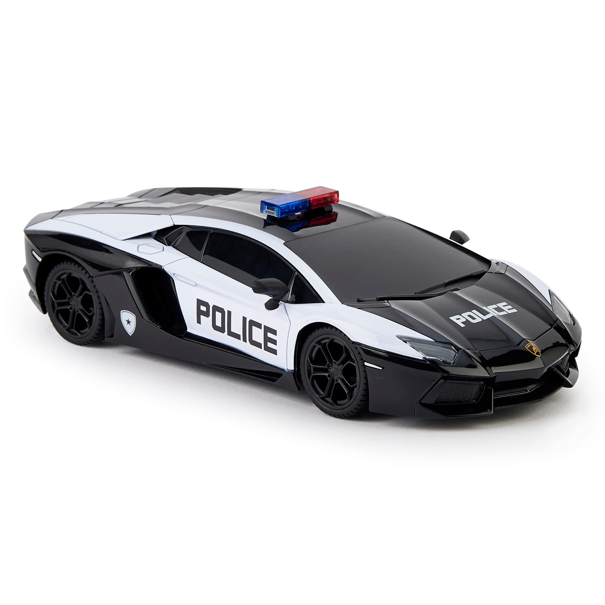 CMJ RC Lamborghini Aventador LP700-4 Police Car - 2.4GHz Remote Control Vehicle for Kids 6+ 4