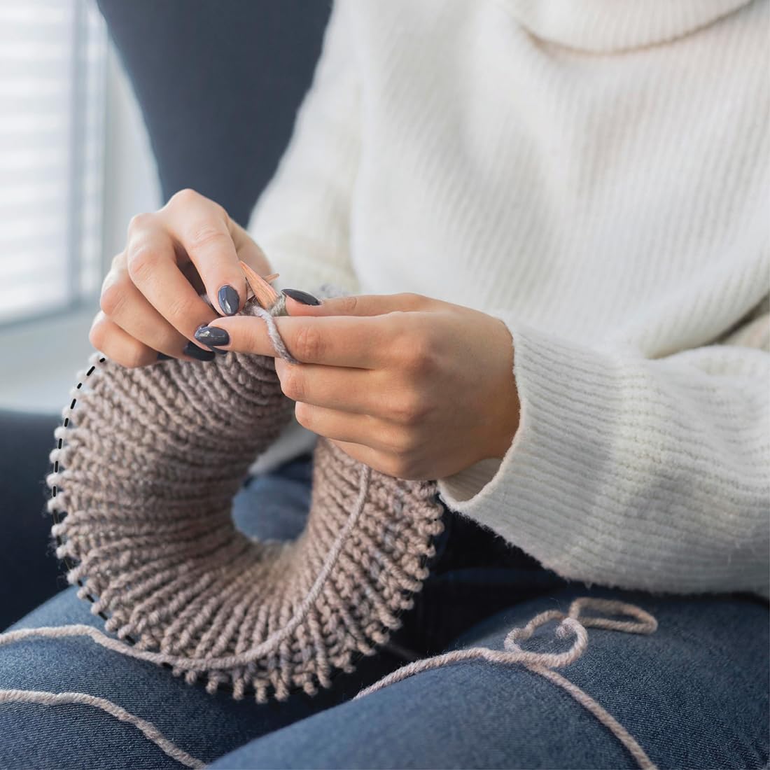 KnitPro Basix Beech Fixed Circular Needles 16" (40cm) | 4.00mm
