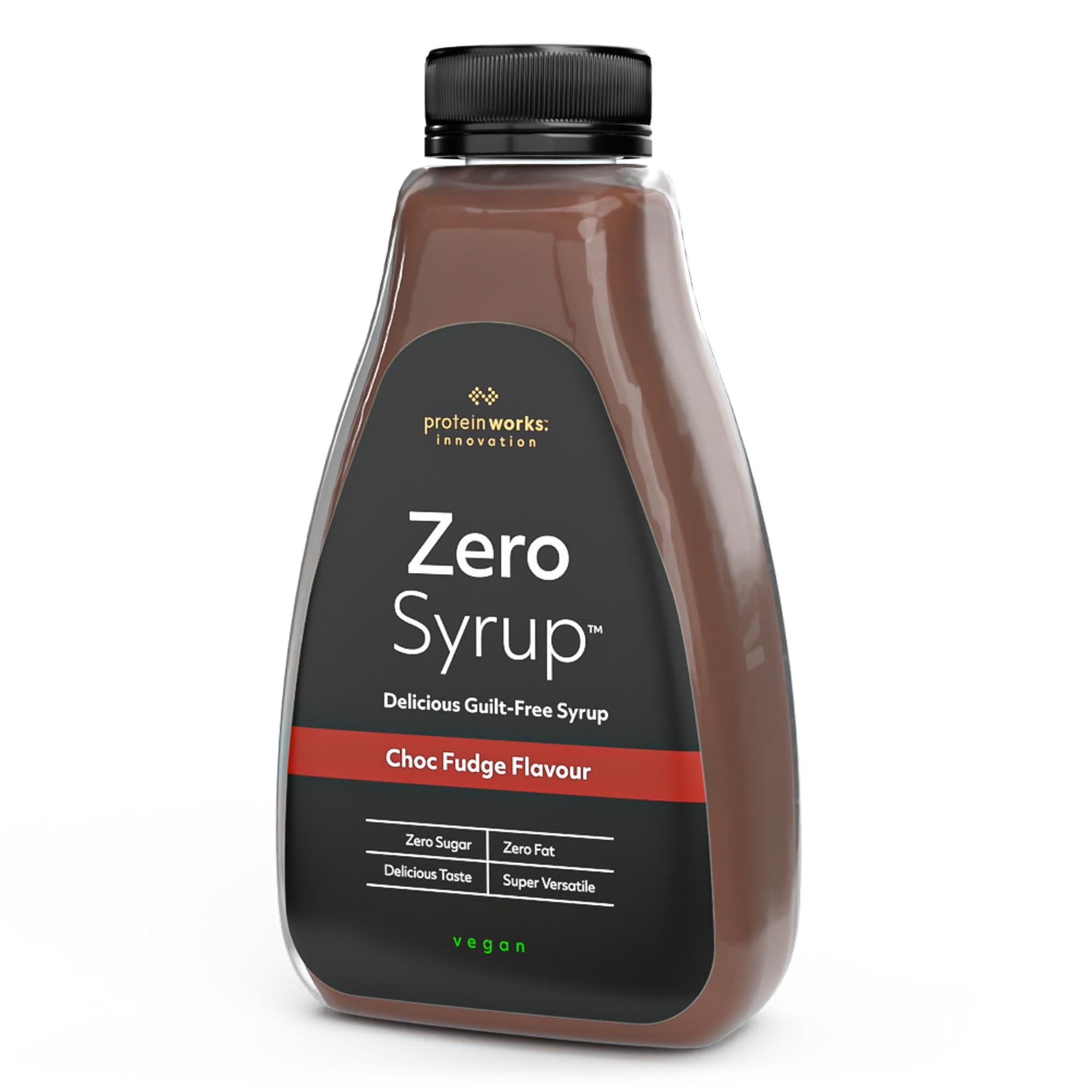 Protein Works Zero Syrup 425ml - Chocolate Fudge, Sugar-Free, Fat-Free Dessert Topping