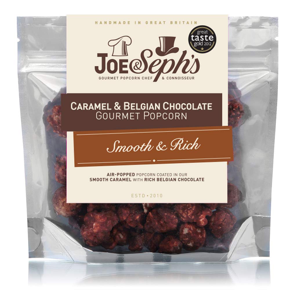 Joe & Seph's Belgian Chocolate Popcorn Snack Bag | Handmade in UK | 32g