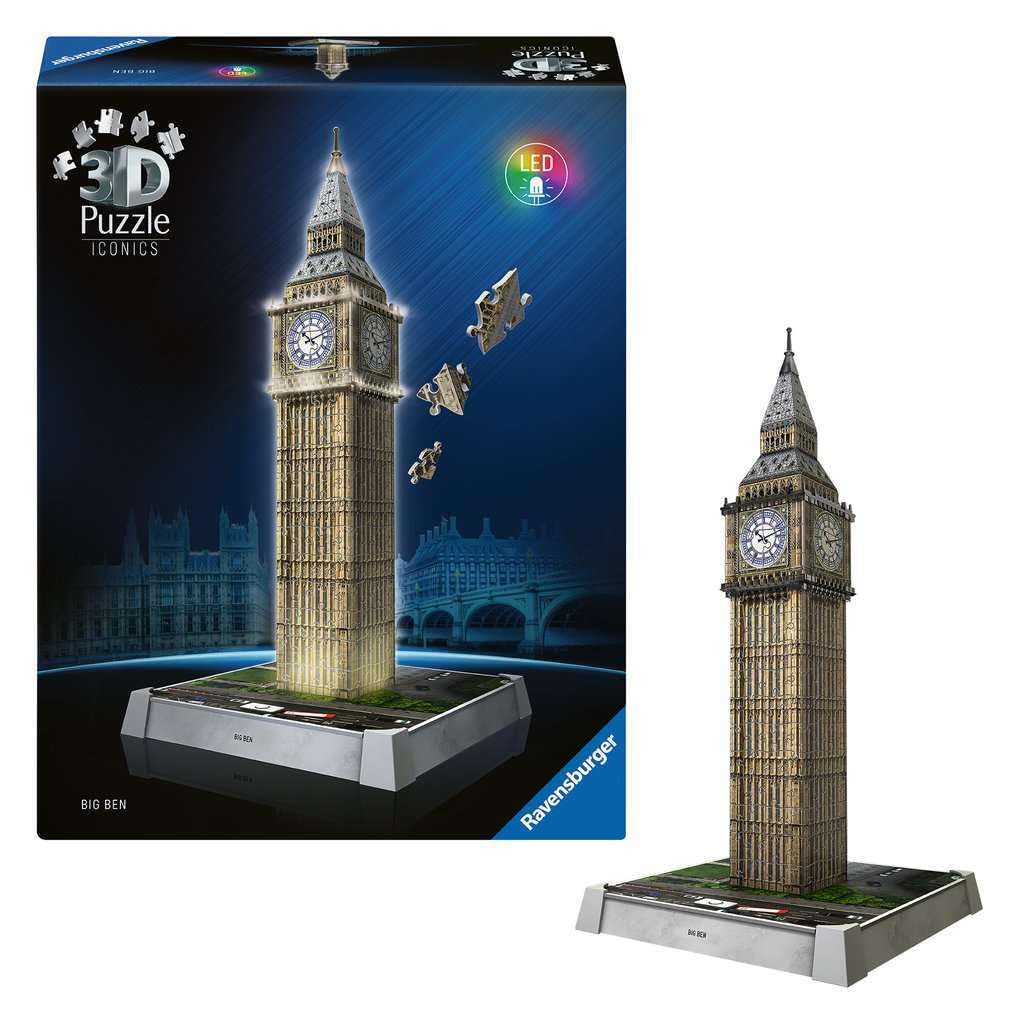 Ravensburger Iconics Big Ben Light-Up 3D Jigsaw Puzzle - 216 Pieces 9