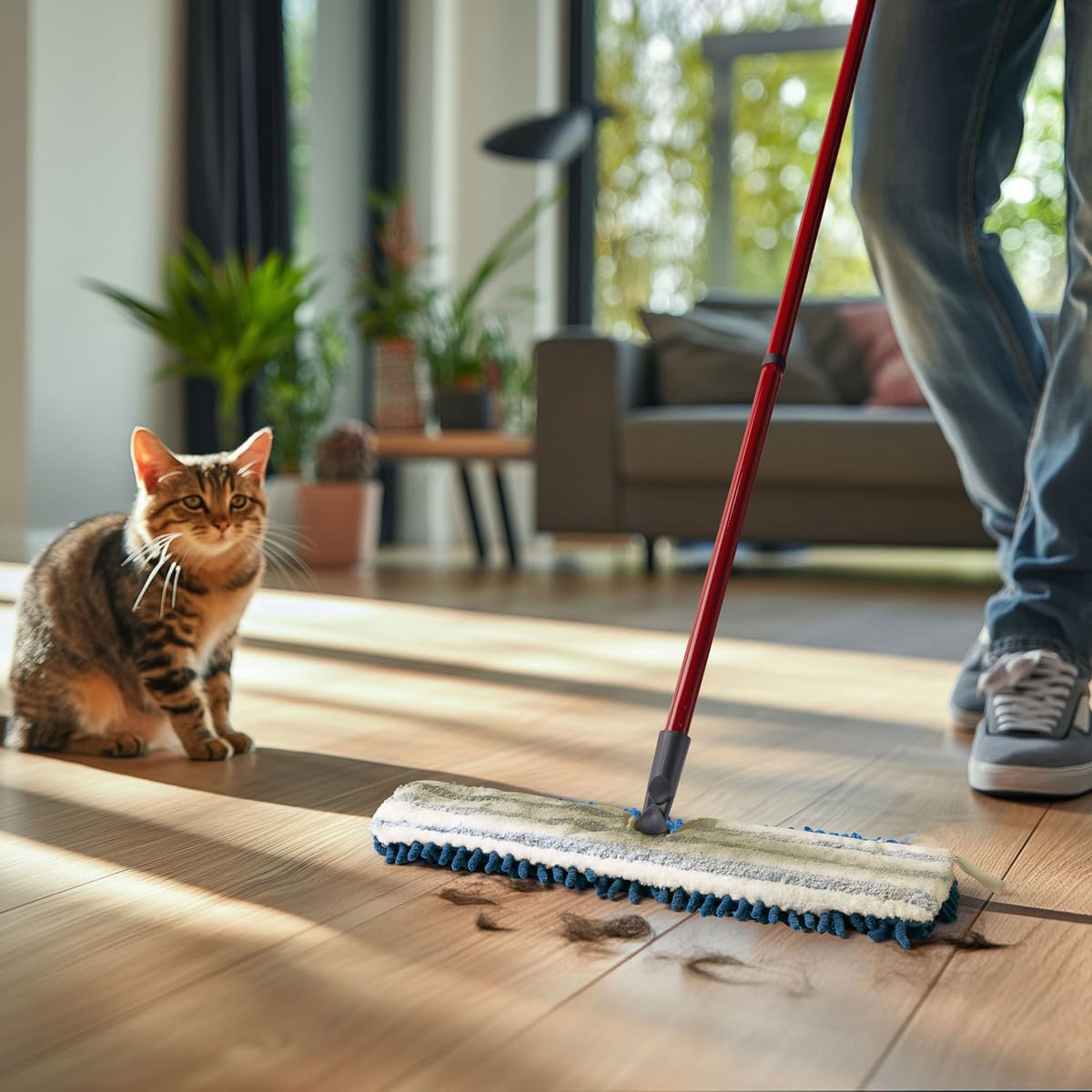 Vileda Pet Pro Microfibre Flip Mop - 2-Sided Wet & Dry Cleaning for All Hard Floors 6