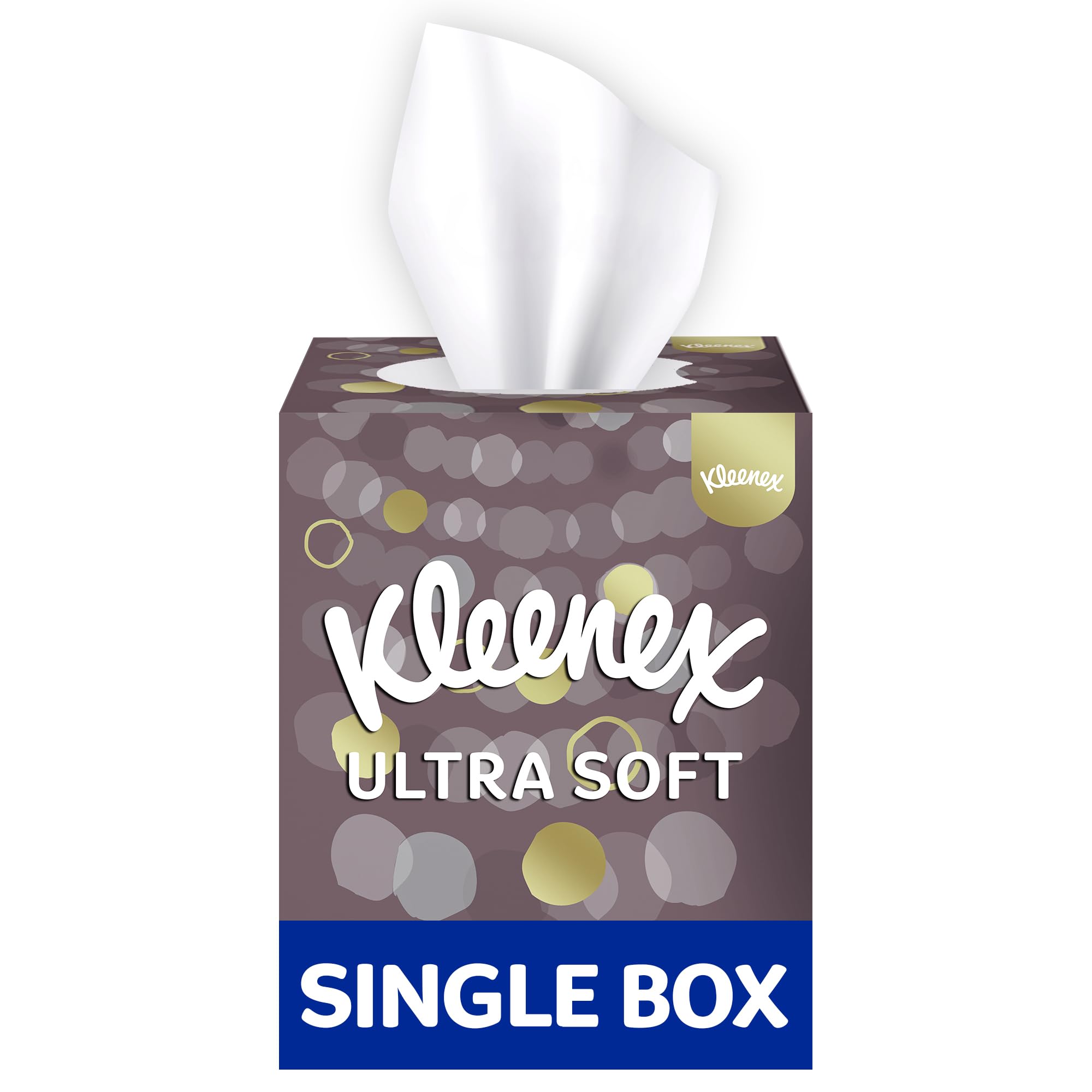 Kleenex Ultra Soft Facial Tissues - Single Cube Box | 48 Tissues | Unscented