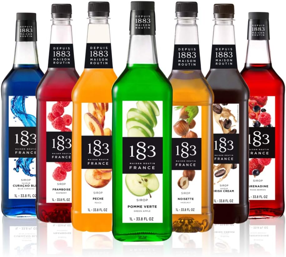 1883 Maison Routin Almond Syrup - Premium Beverage Syrup 1000ml 6