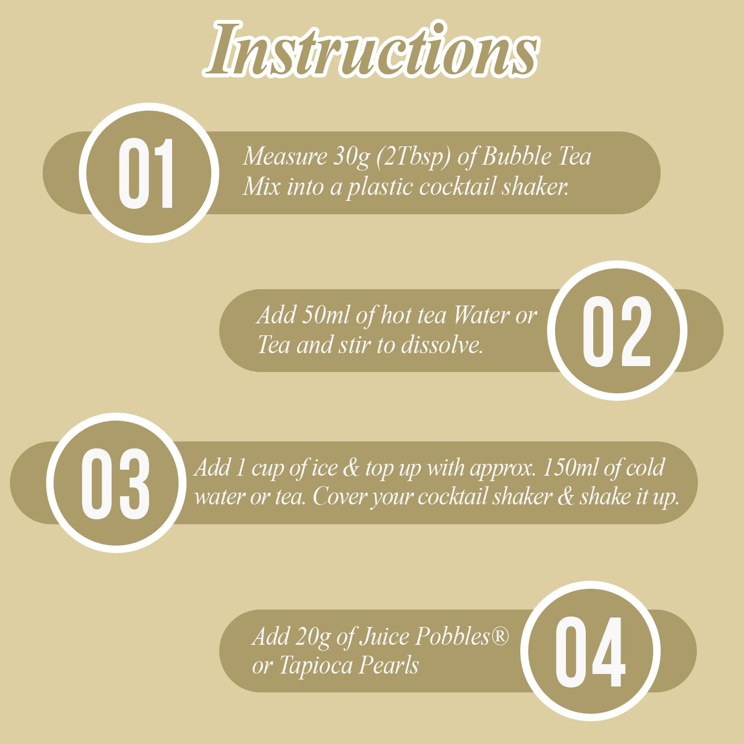 Bubble Tea House Co. - Milk Tea Flavoured Bubble Tea Powder 1 kg 6