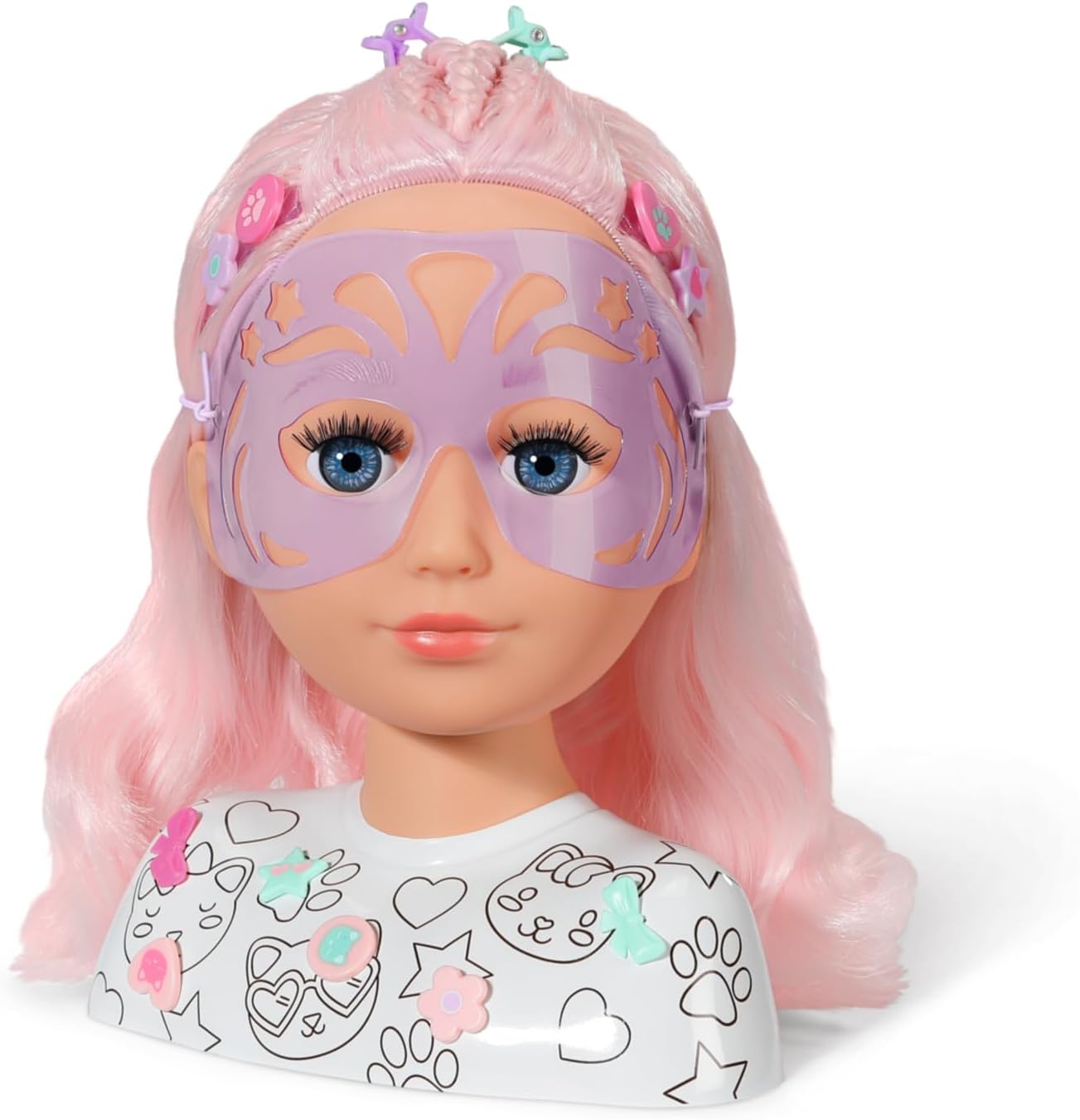 BABY born Styling Head Artist with Face Stencil and Hair Accessories 9