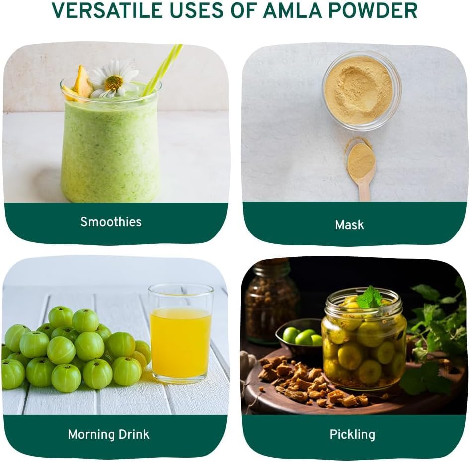 HANDPICK Amla Powder (500g) - Raw Indian Gooseberry Powder from Maharashtra | Non-GMO, Resealable Pouch 5