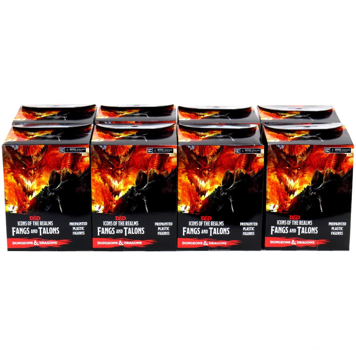 WizKids Dungeons & Dragons Fangs & Talons Miniatures Booster Brick (8 Pack)