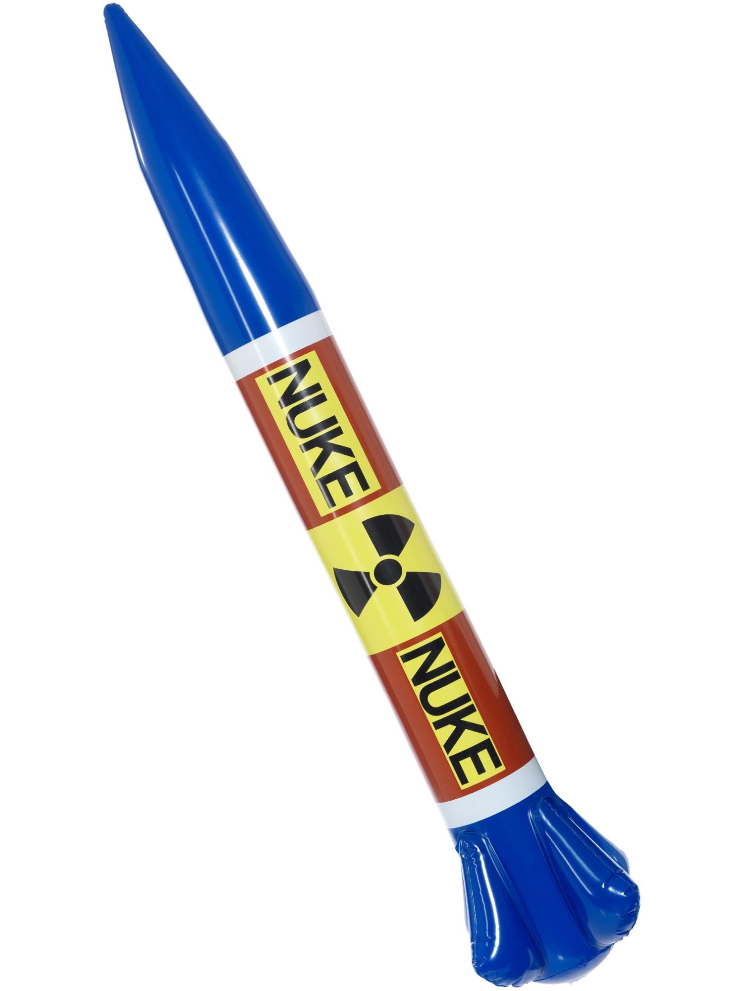 Smiffys Inflatable Nuclear Missile Accessory - Multi-Coloured 87x13cm/34x5in, Adult Fancy Dress Prop