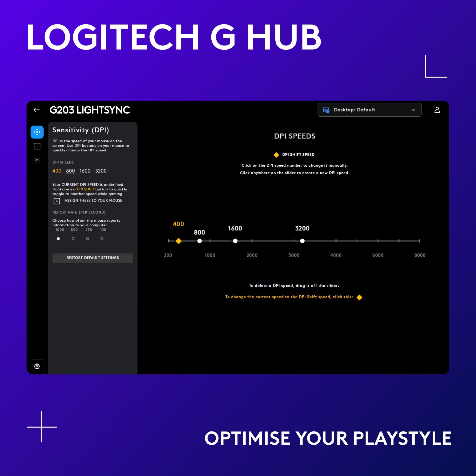 Logitech G203 LIGHTSYNC Gaming Mouse - 8K DPI, 6 Programmable Buttons, Customizable RGB, Lightweight Design, Lilac 15