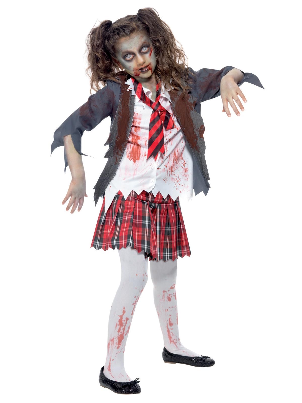 Smiffys Zombie School Girl Costume - Ages 10-12