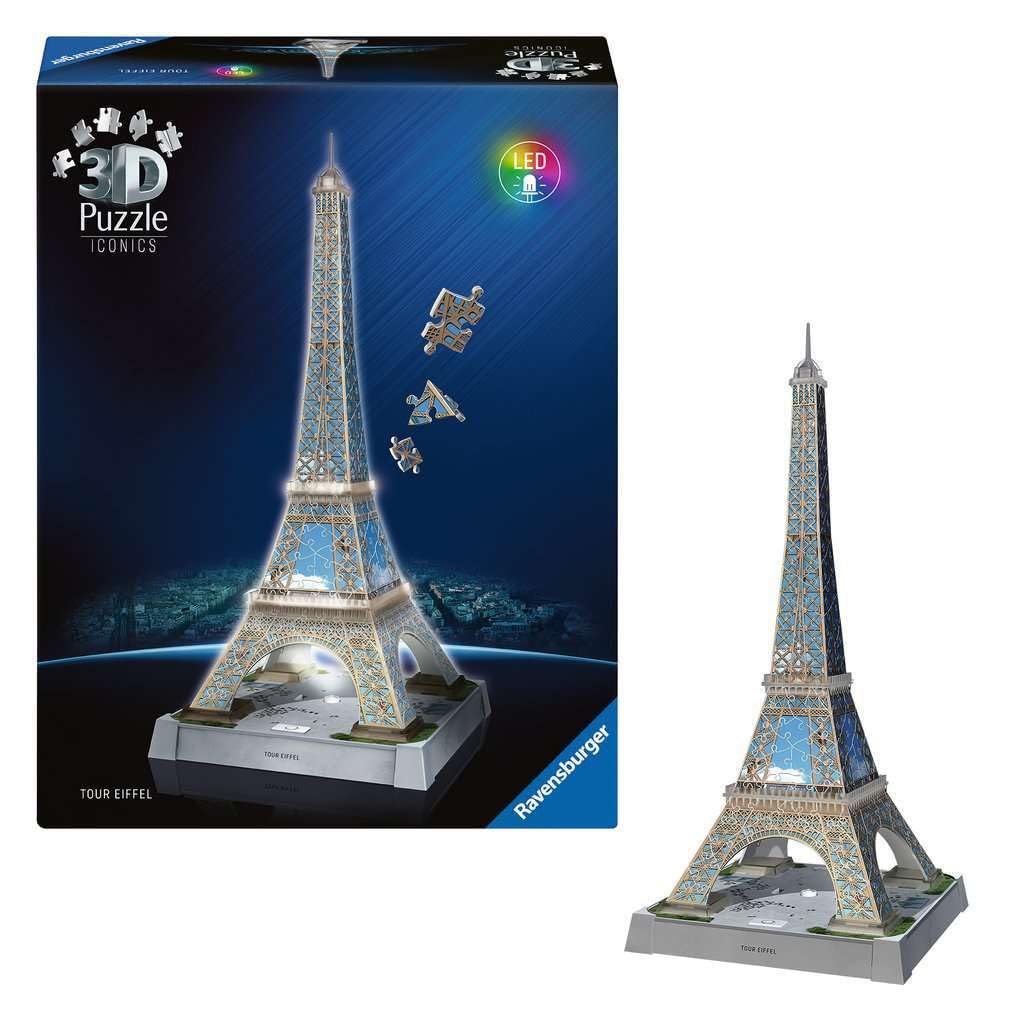 Ravensburger Iconics Eiffel Tower Light-Up 3D Jigsaw Puzzle - 216 Pieces 6