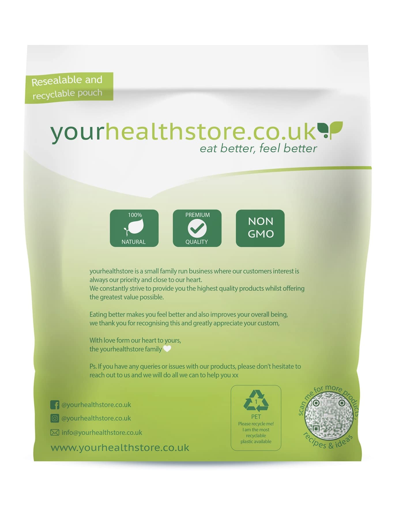 yourhealthstore Whole Grain Steel Cut Oats - Gluten Free, British Grown | 1kg 2