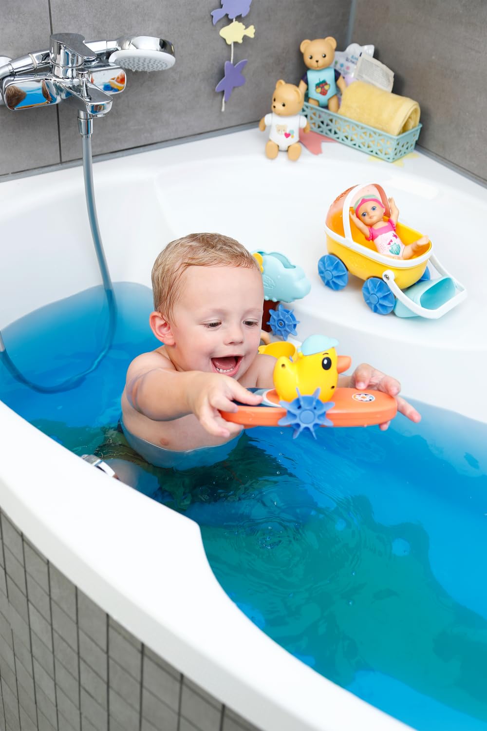 BABY born Splish Splash Surfing Berta - Interactive Bath Toy for Kids 1+ 6