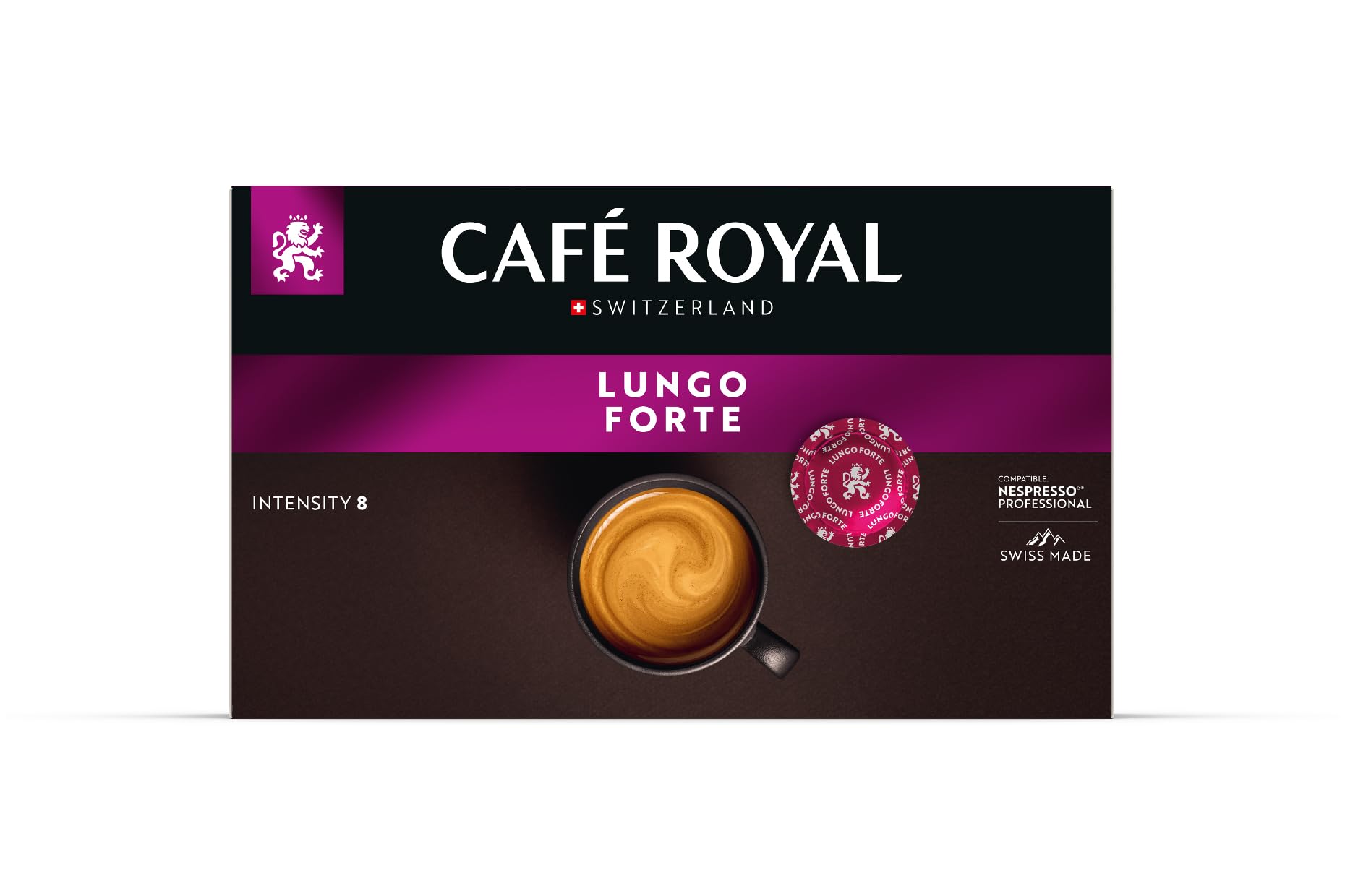 Café Royal Professional Pads, Lungo Forte, 50 Pods, 100% Arabica, Compatible with Nespresso Professional Machines 7