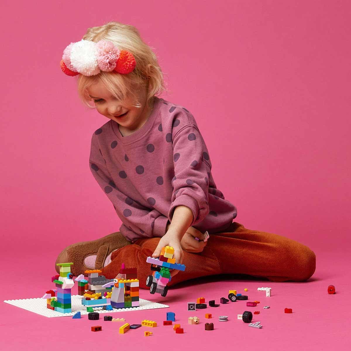 LEGO Classic 11026 White Baseplate Building Base | 32x32 Studs | Ages 4+ 9