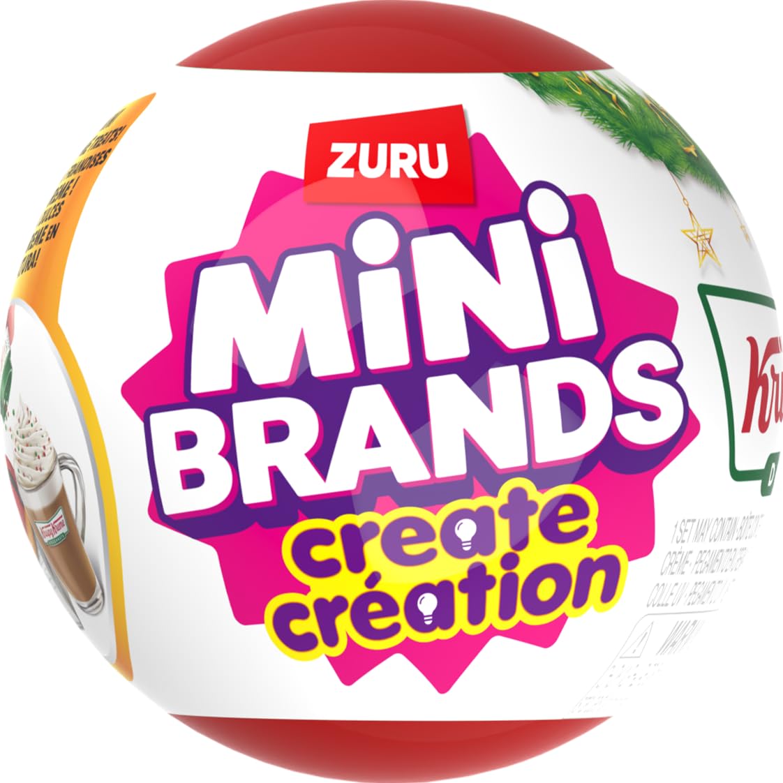 Mini Brands Create Krispy Kreme Holiday Series 1 - Mini Doughnut & Drink Replica Capsule