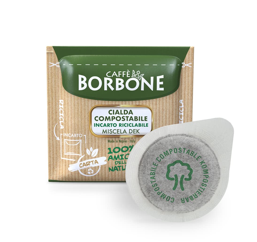 Caffè Borbone Decaffeinated Coffee Blend - 50 ESE Compatible Pods (44 mm)