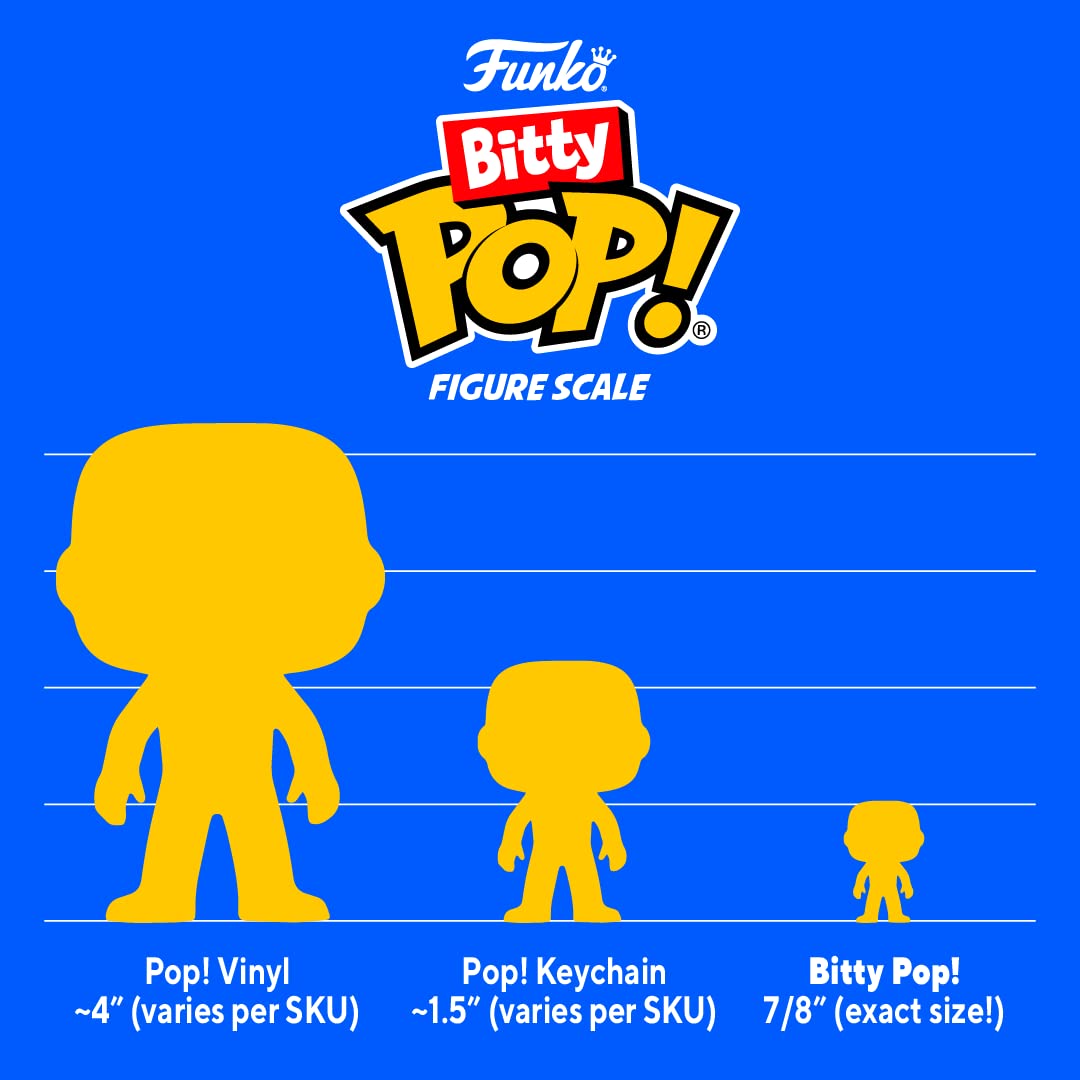 Funko Bitty POP! Disney Princess - Ariel, Mulan, Tiana and A Surprise Mystery Mini Figure - 0.9 Inch (2.2 Cm) Collectable - Stackable Display Shelf Included - Gift Idea - Party Bags Stocking 5