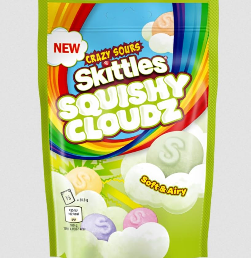 Skittles - Squishy Cloudz Sour Sweets 4