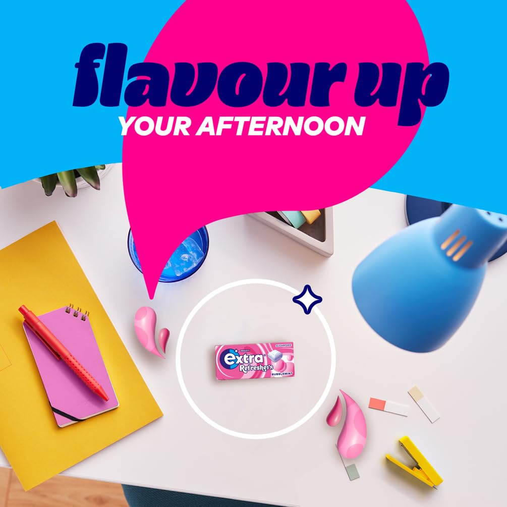 Extra - Refreshers Chewing Gum Bubblemint (112 Pieces, 16 Packs) 6