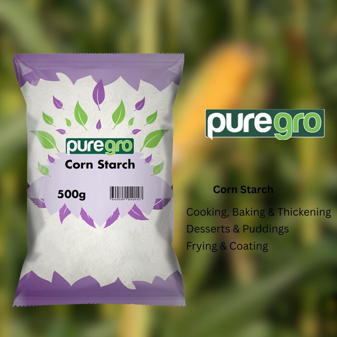 Puregro - Corn Starch Premium Quality Fine Texture for Cooking, Baking & Thickening 7