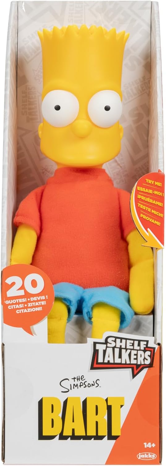 The Simpsons Bart Simpson Shelf Talker - 30cm Tall Interactive Plush with Sound 6
