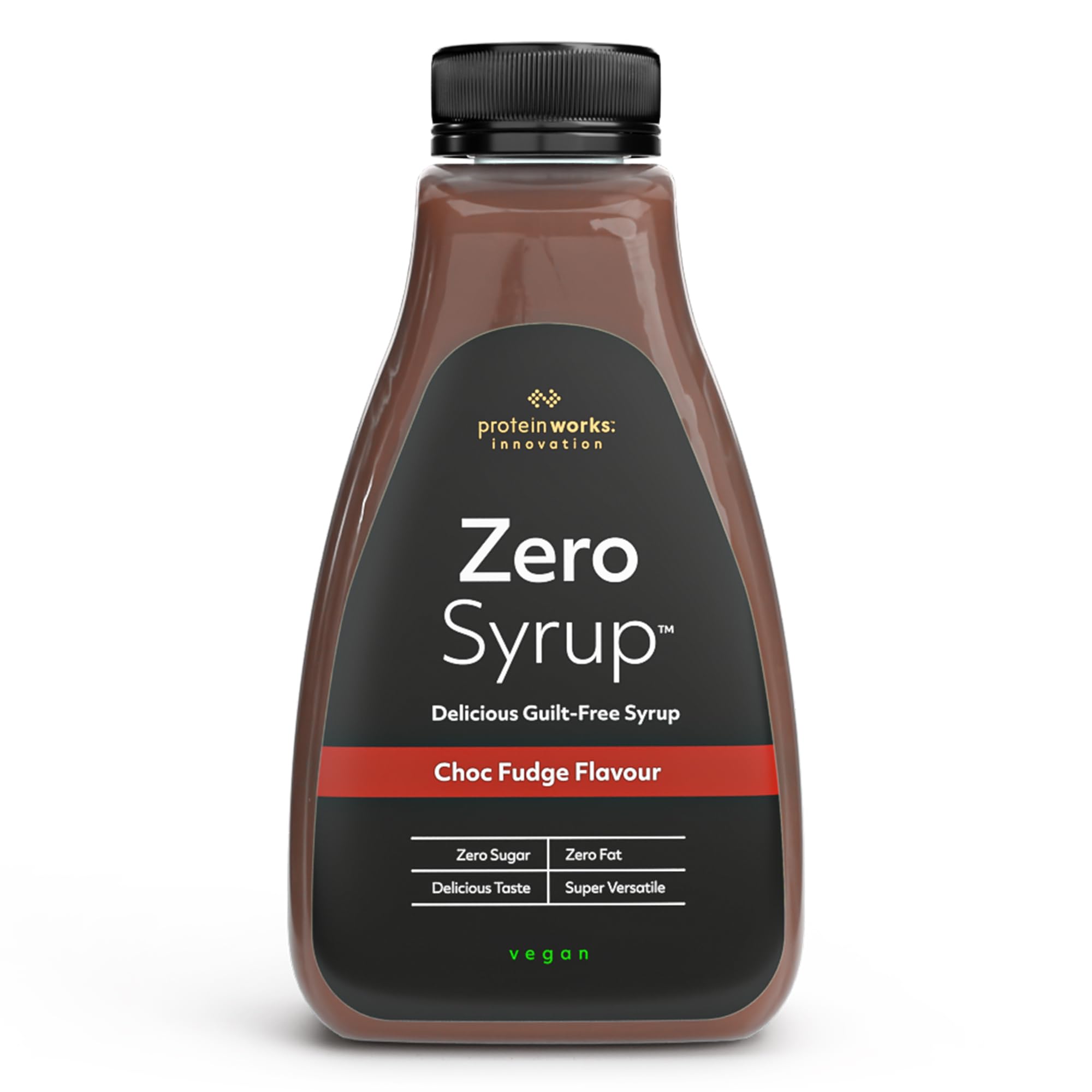 Protein Works Zero Syrup 425ml - Chocolate Fudge, Sugar-Free, Fat-Free Dessert Topping