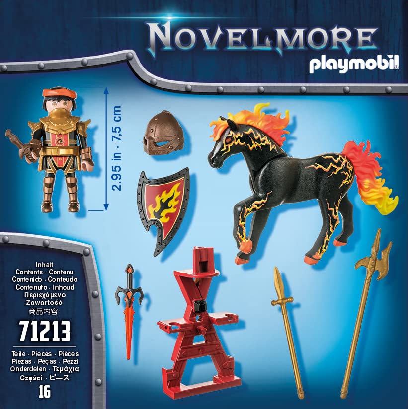 Playmobil Fire Knight - Action Figure Playset with Stunt Features, Ages 7-12 12
