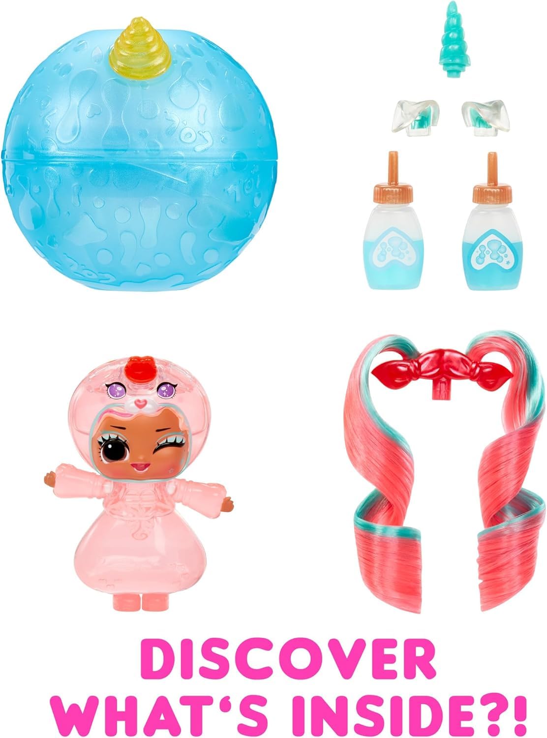 L.O.L. Surprise! Unicorn Tots - Lava Lamp Experience with Real Doll Hair, 8 to Collect 3
