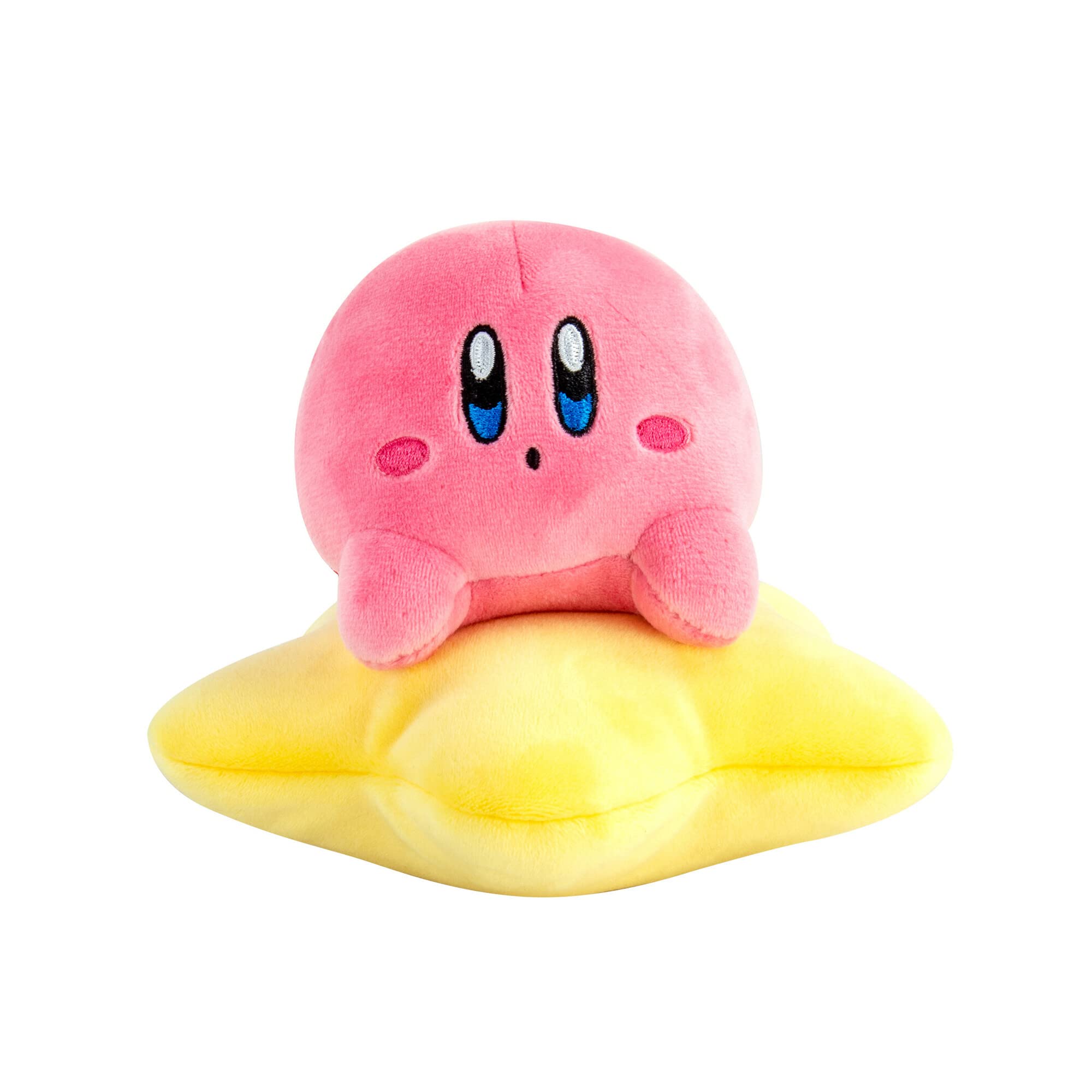 Kirby Warpstar Riding Plush Toy - 6" Officially Licensed Club Mocchi Mocchi Pink Squishy Fabric Plush 9