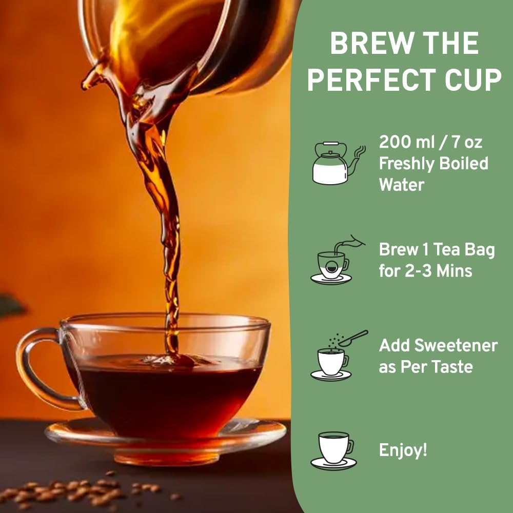 HANDPICK Earl Grey Black Tea Bags (100 Count) - 100% Pure Assam Tea with Bergamot Extract, Citrus Flavor, Brew Hot or Iced 6