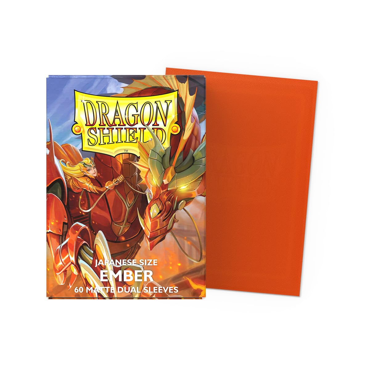 Dragon Shield Japanese Card Sleeves – Matte Dual Ember Alaria: Warrior Princess for TCGs 3