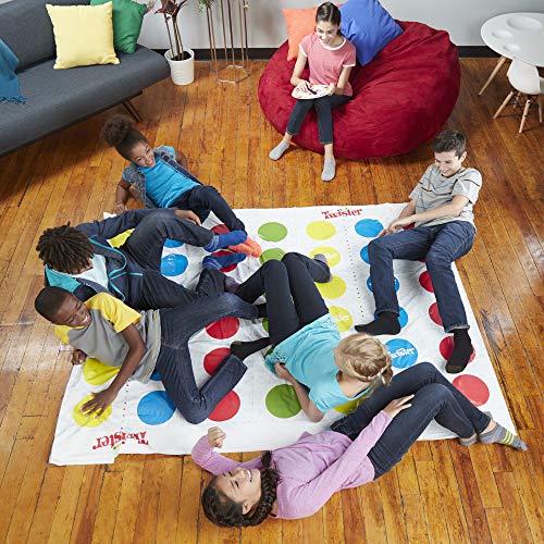 Hasbro Gaming Twister Ultimate - Bigger Mat, More Spots, Family Party Game for Kids Ages 6+ 13
